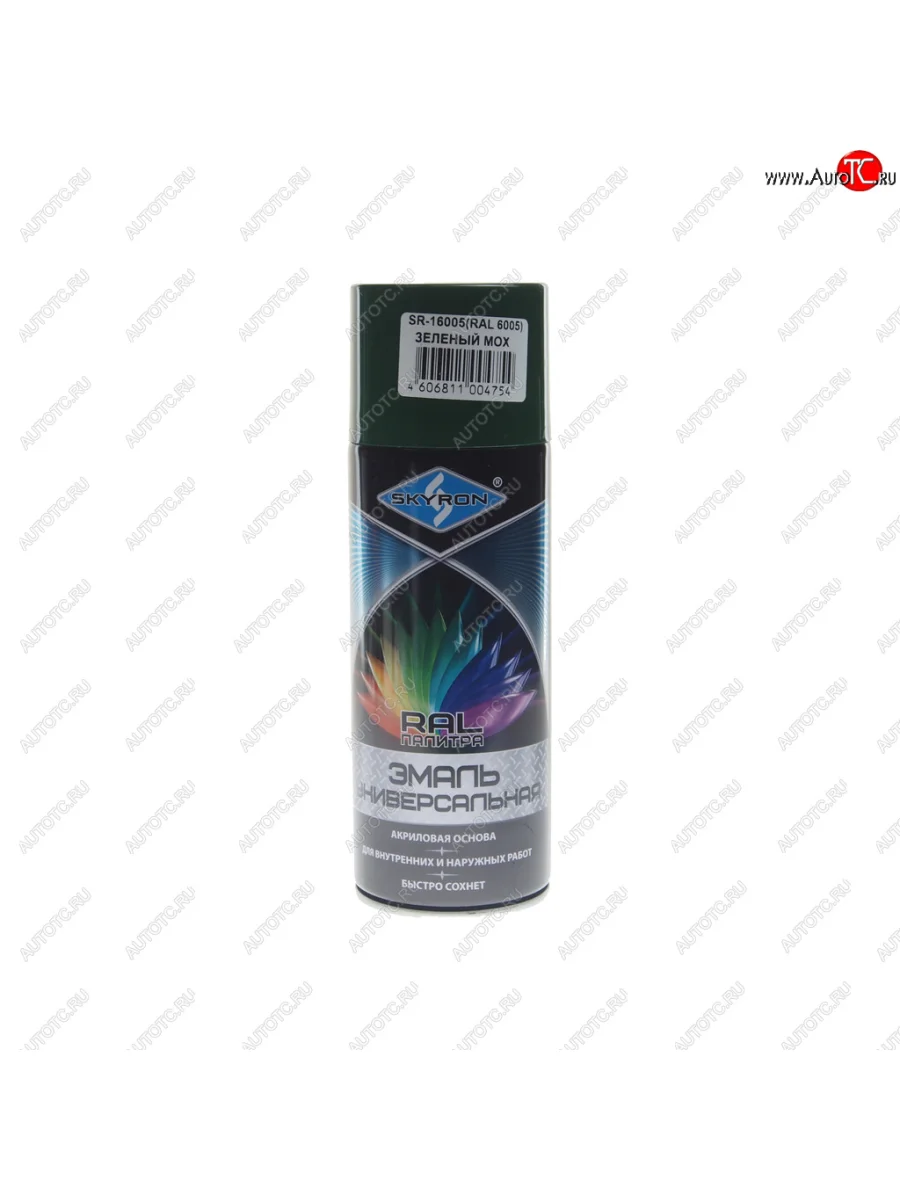 Краска зеленый мох аэрозоль 520мл RAL 6005 акриловая SKYRON SKYRON sr-16005 с доставкой в г. Кемерово