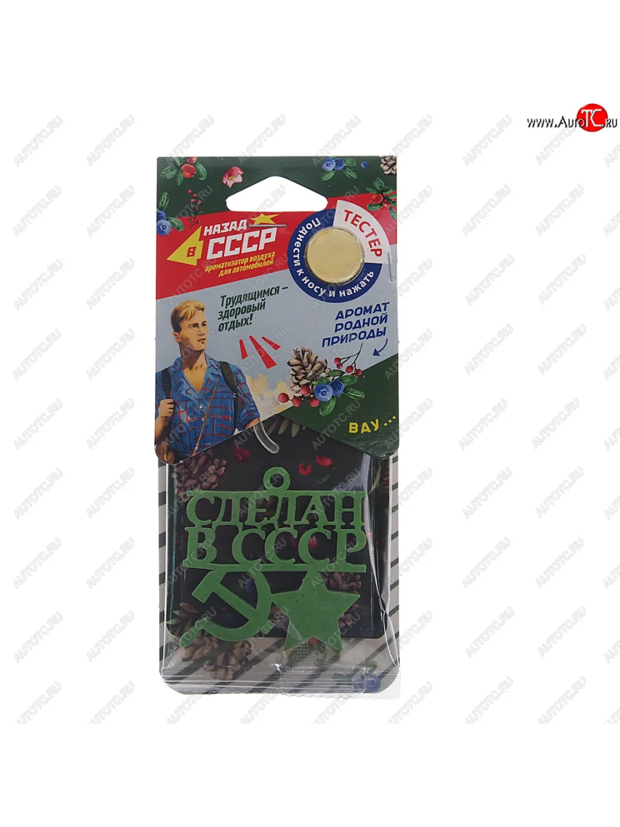 Ароматизатор подвесной пластиковый (водный, травяной) Трудящимся-отдых Назад в СССР FOUETTE FOUETTE sr-6 FOUETTE sr-6  в Самаре Самарской области