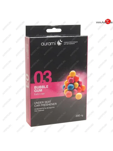 Ароматизатор под сиденье гелевый (bubble gum) AURAMI AURAMI std-03
