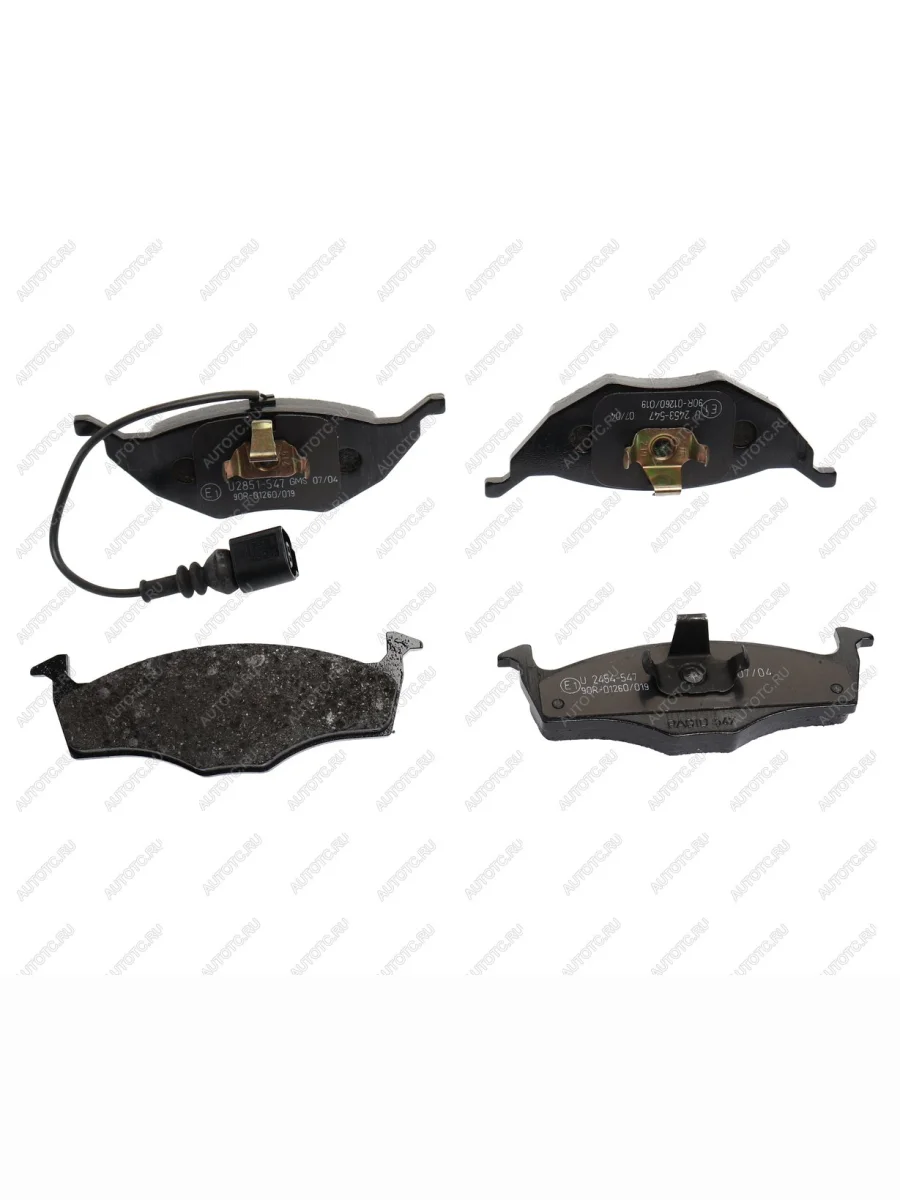 Колодки тормозные AUDI A2 (01-05) передние (4шт.) PAGID PAGID t1204 с доставкой в г. Кемерово