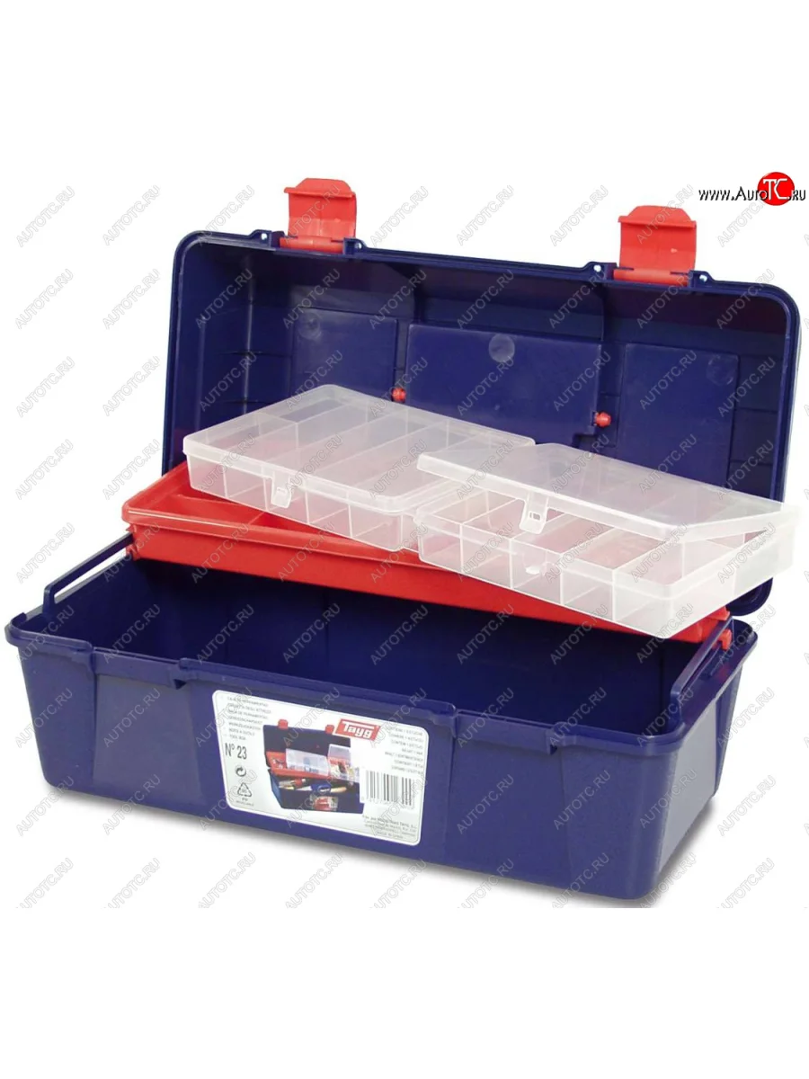 Ящик для инструмента 356х184х163мм с прозрачным органайзером TAYG TAYG t-23  в Керчи Республика Крым