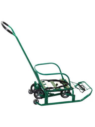 Санки металлические (с выдвижными колесиками) 3+ ТИМКА ТИМКА т3ку