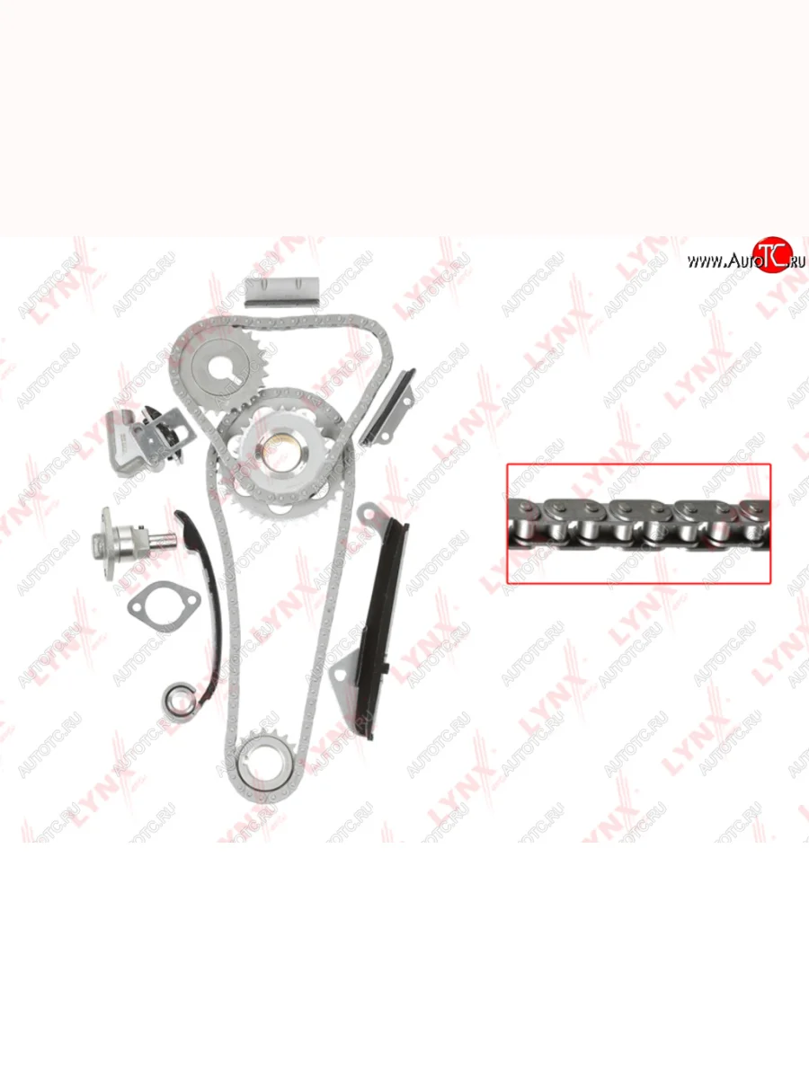 Комплект цепи ГРМ NISSAN Almera (95-) (1.6) (2 цепи+башмак натяж+3 успокоит+2 натяж+3 звезды) LYNX LYNX tk0152 с доставкой в г. Кемерово