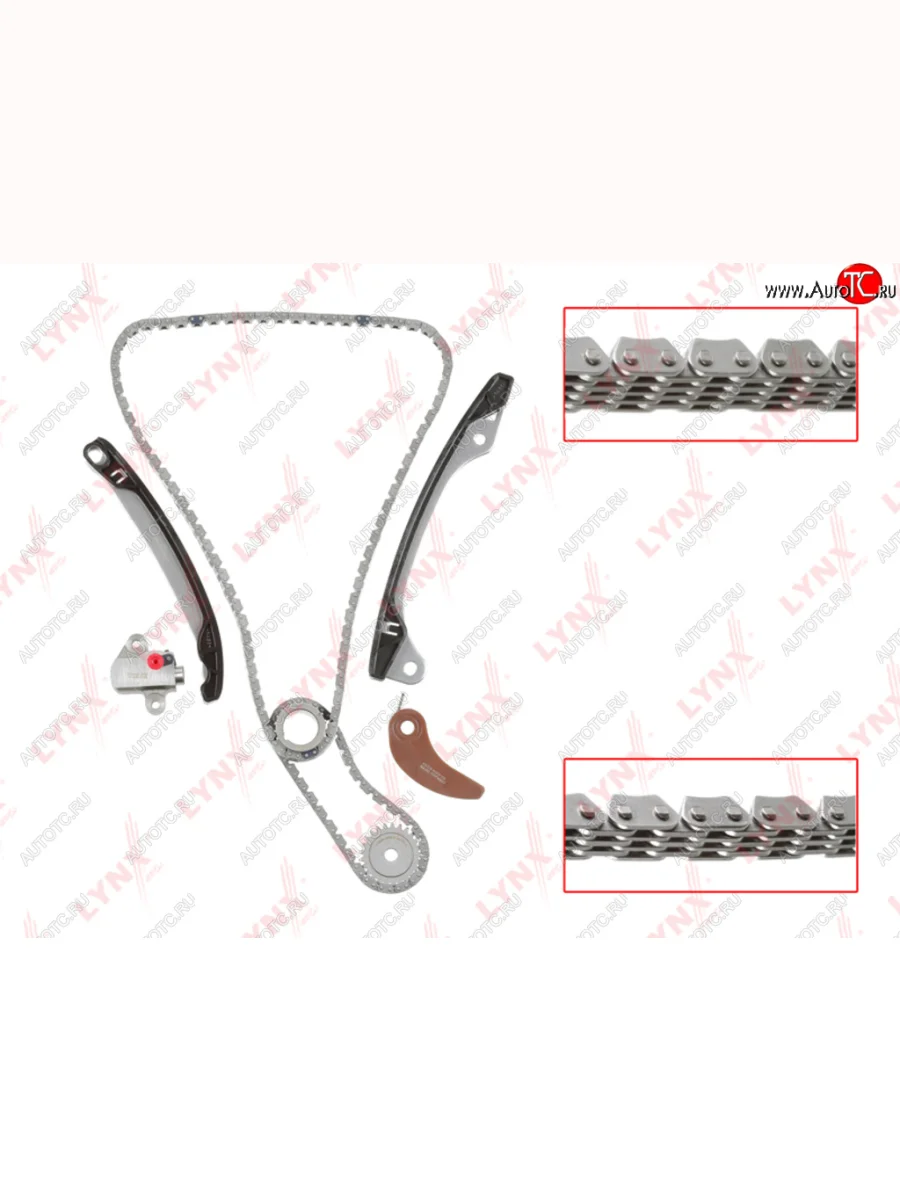 Комплект цепи ГРМ NISSAN Juke (1.6) (2 цепи+башмак натяж+успокоит+2 натяж+2 звезды) LYNX LYNX tk0154 с доставкой в г. Кемерово