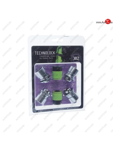 Гайка колеса М14х1.5х37.5 секретки прессшайба закрытая комп. 4шт. головка под ключ 21мм TECHNOLOCK TECHNOLOCK tl-382