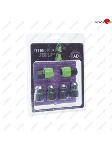 Гайка колеса М14х1.5х36 секретки конус закрытая комплект 4шт. головка под ключ 1921мм TECHNOLOCK TECHNOLOCK tl-ad