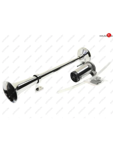 Сигнал звуковой 12V воздушный 1-о рожковый хром TORINO TORINO tz-f015-1-12v