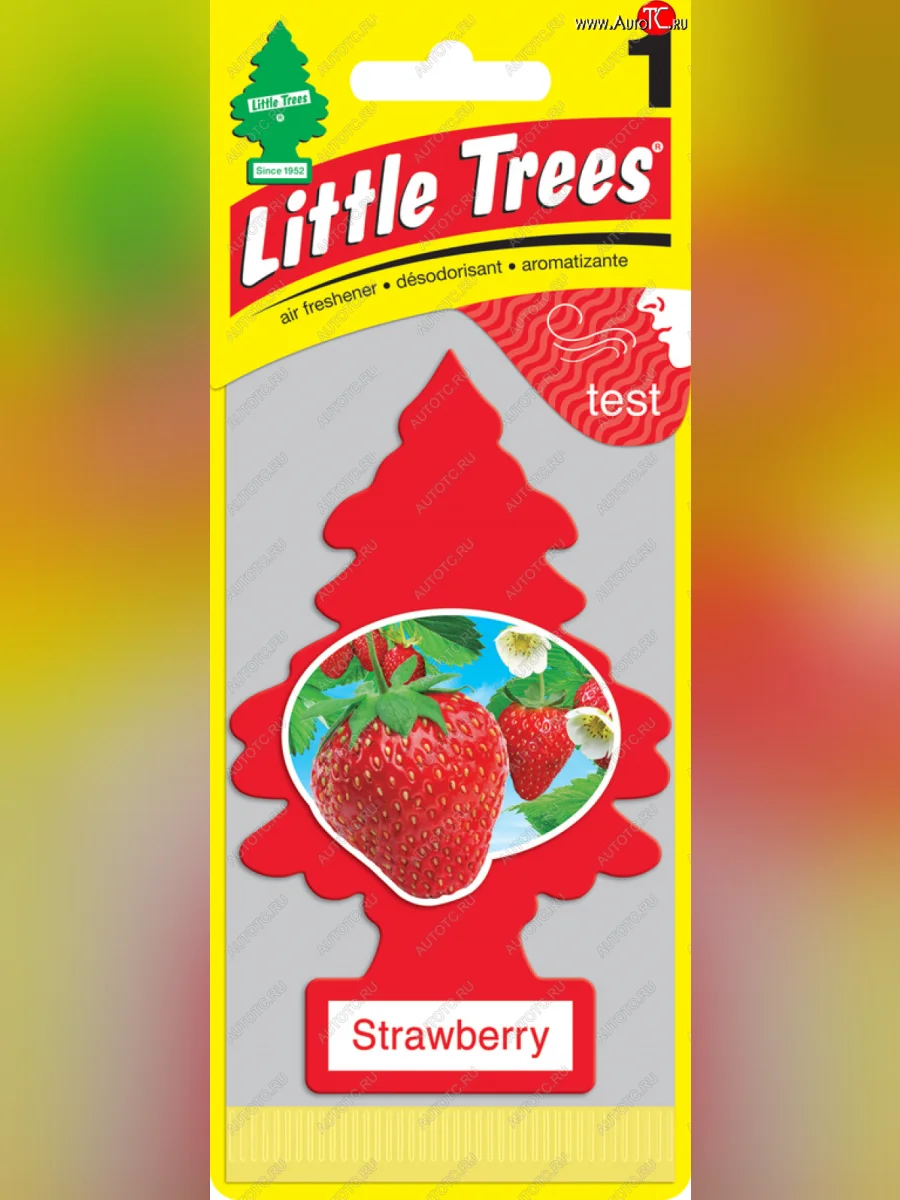 Ароматизатор подвесной пластина (клубника) Елочка CAR FRESHNER CAR FRESHNER u1p-10312-russ  в Самаре Самарской области