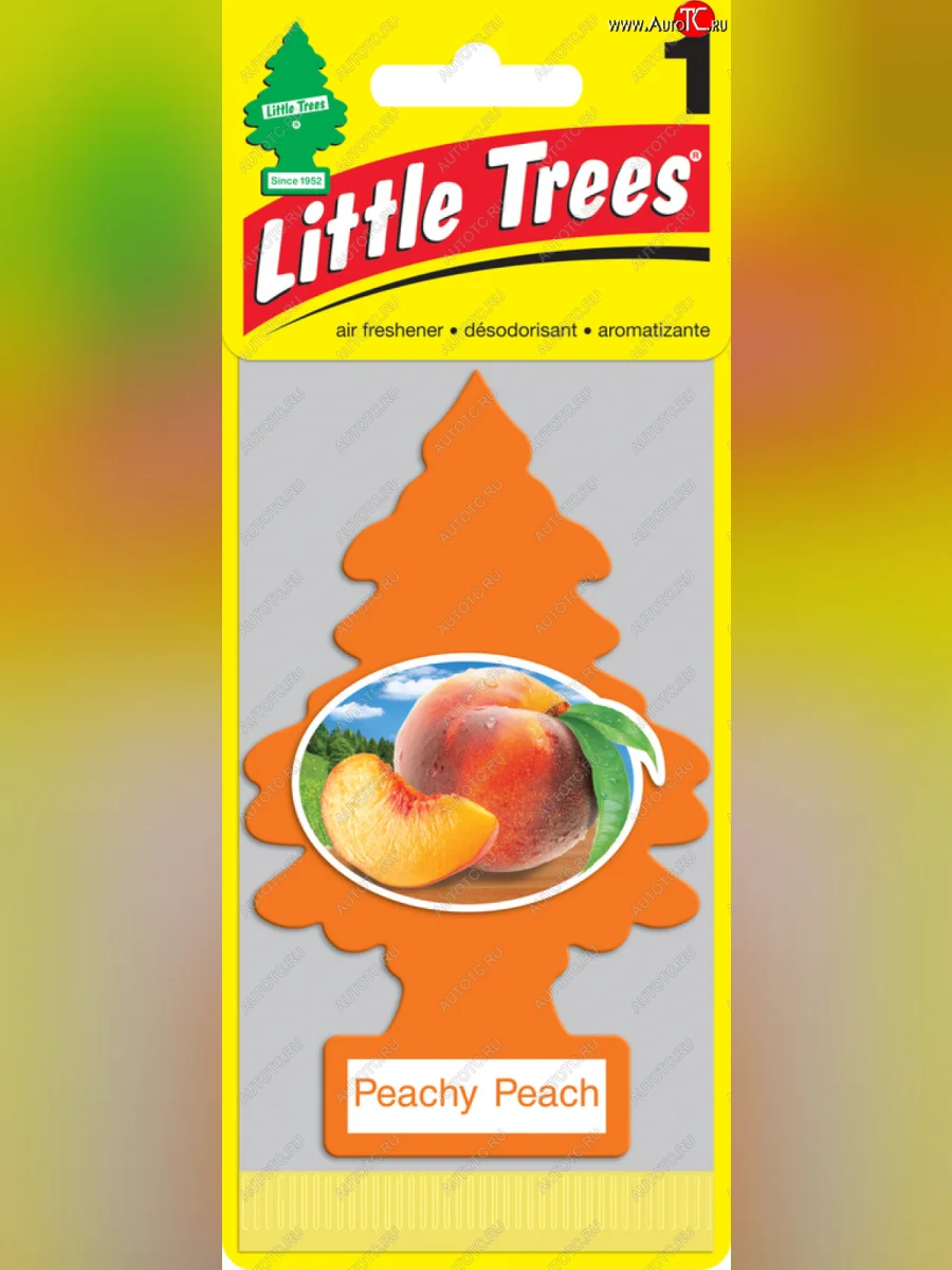 Ароматизатор подвесной пластина (персик) Елочка CAR FRESHNER CAR FRESHNER u1p-10319-russ  в Самаре Самарской области