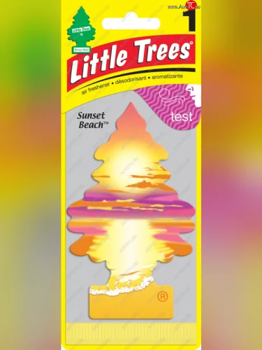 Ароматизатор подвесной пластина (сансет бич) Елочка CAR FRESHNER CAR FRESHNER u1p-17177-russ