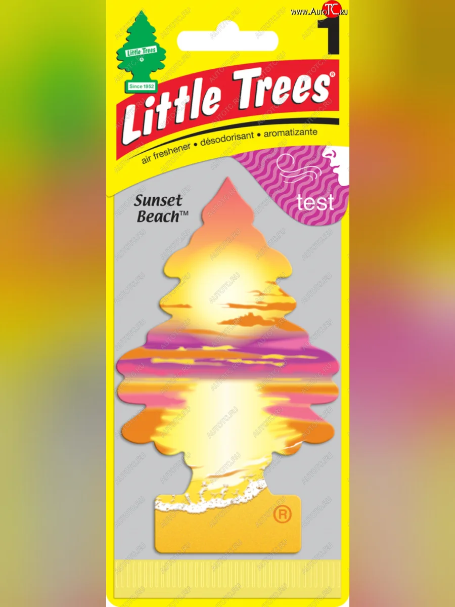 Ароматизатор подвесной пластина (сансет бич) Елочка CAR FRESHNER CAR FRESHNER u1p-17177-russ  в Самаре Самарской области