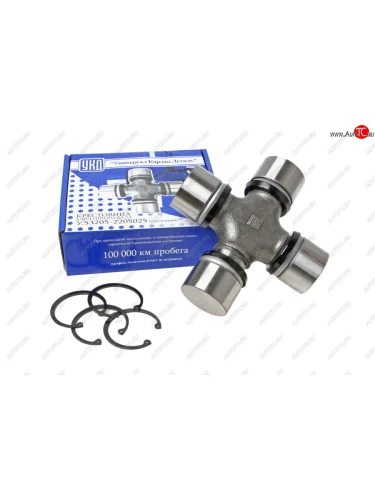 Крестовина КАМАЗ-ЕВРО,МАЗ вала карданного большая в сборе (50х155мм) (стопорные кольца) усилен. УКД УКД у.53205-2205025
