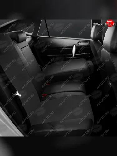 Авточехлы универсальные экокожа-жаккард черные комплект AVTOLIDER AVTOLIDER ukk31-0101