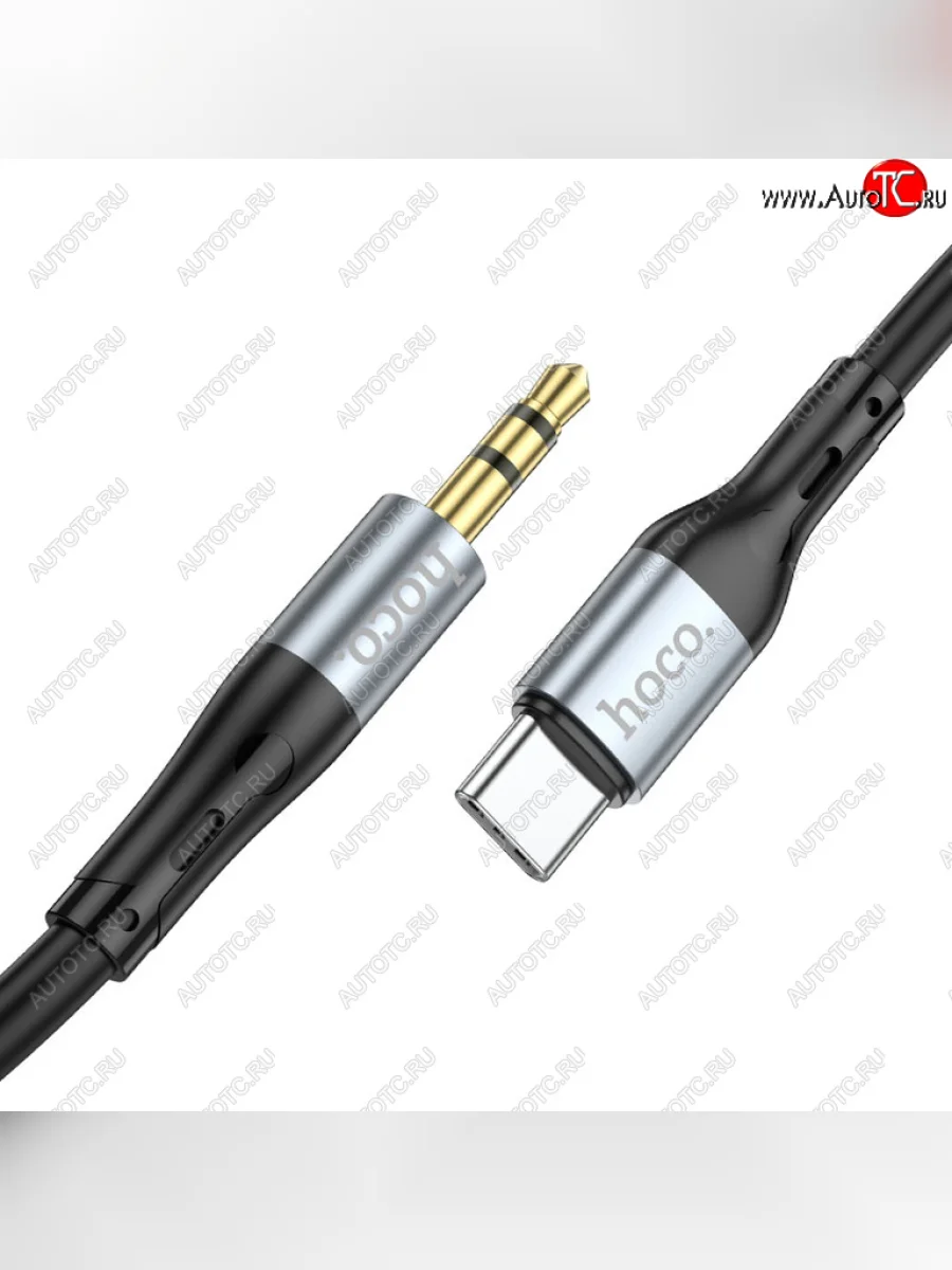 Кабель jack 3.5-USB Type C 1м черный HOCO HOCO upa22 black с доставкой в г. Кемерово