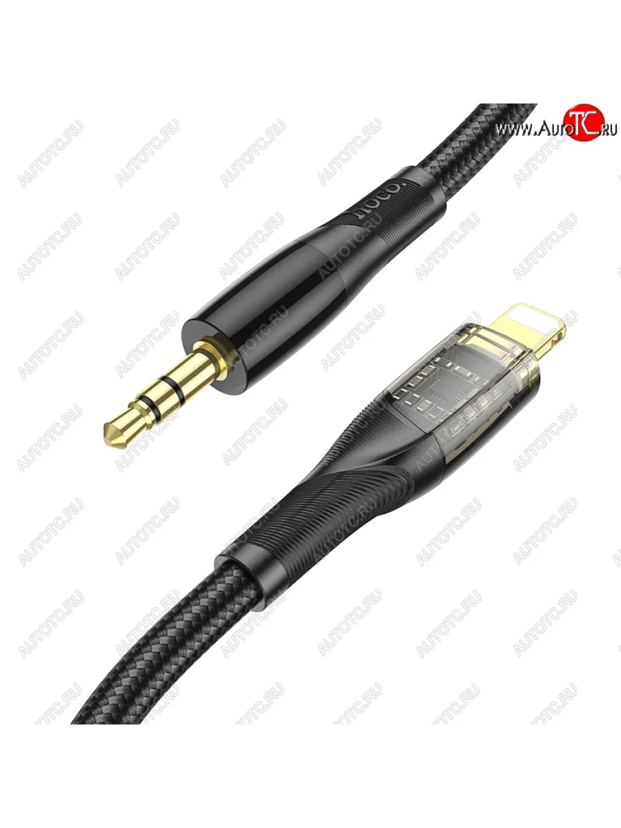 Кабель jack 3.5-iPhone (5-) 1м черный HOCO HOCO upa25 black HOCO upa25 black с доставкой в г. Кемерово