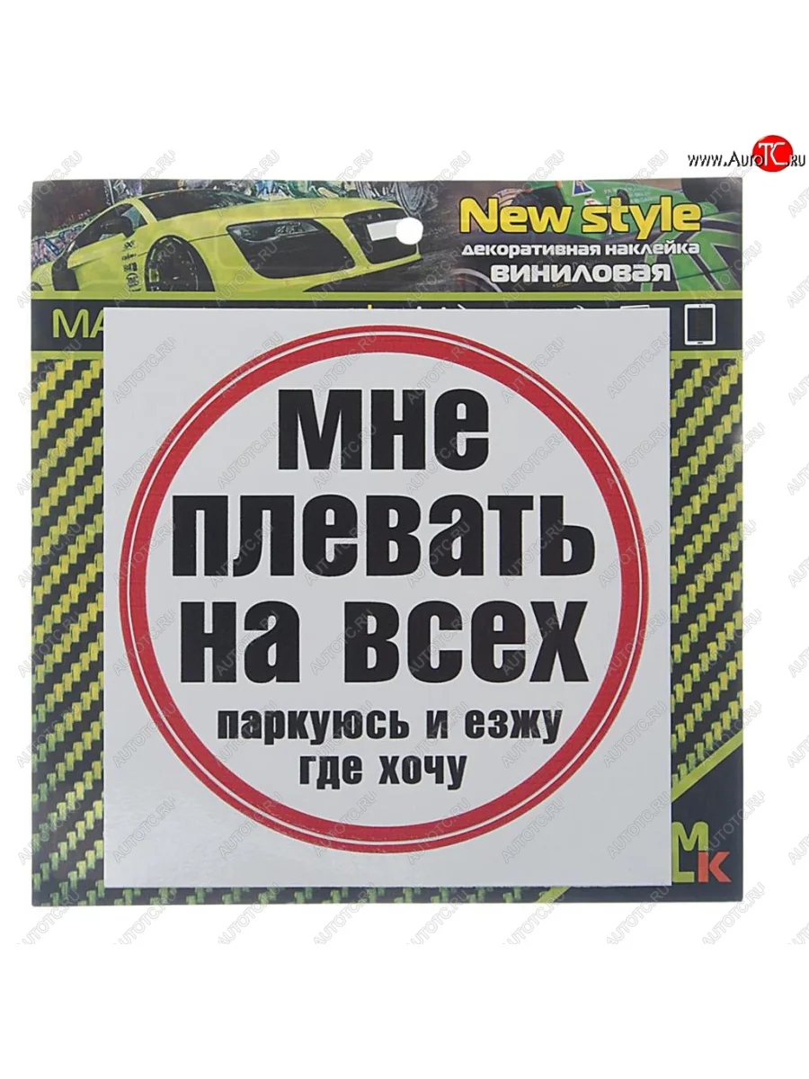 Наклейка виниловая Плевать на всех MASHINOKOM MASHINOKOM vrc 452 с доставкой в г. Кемерово