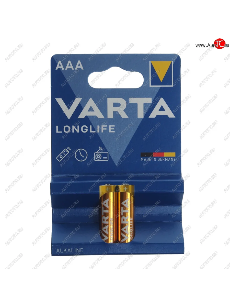 Батарейка AAA LR03 1.5V блистер 2шт. (цена за 1шт.) Alkaline Longlife VARTA VARTA vrt-lr03l(2)бл с доставкой в г. Кемерово