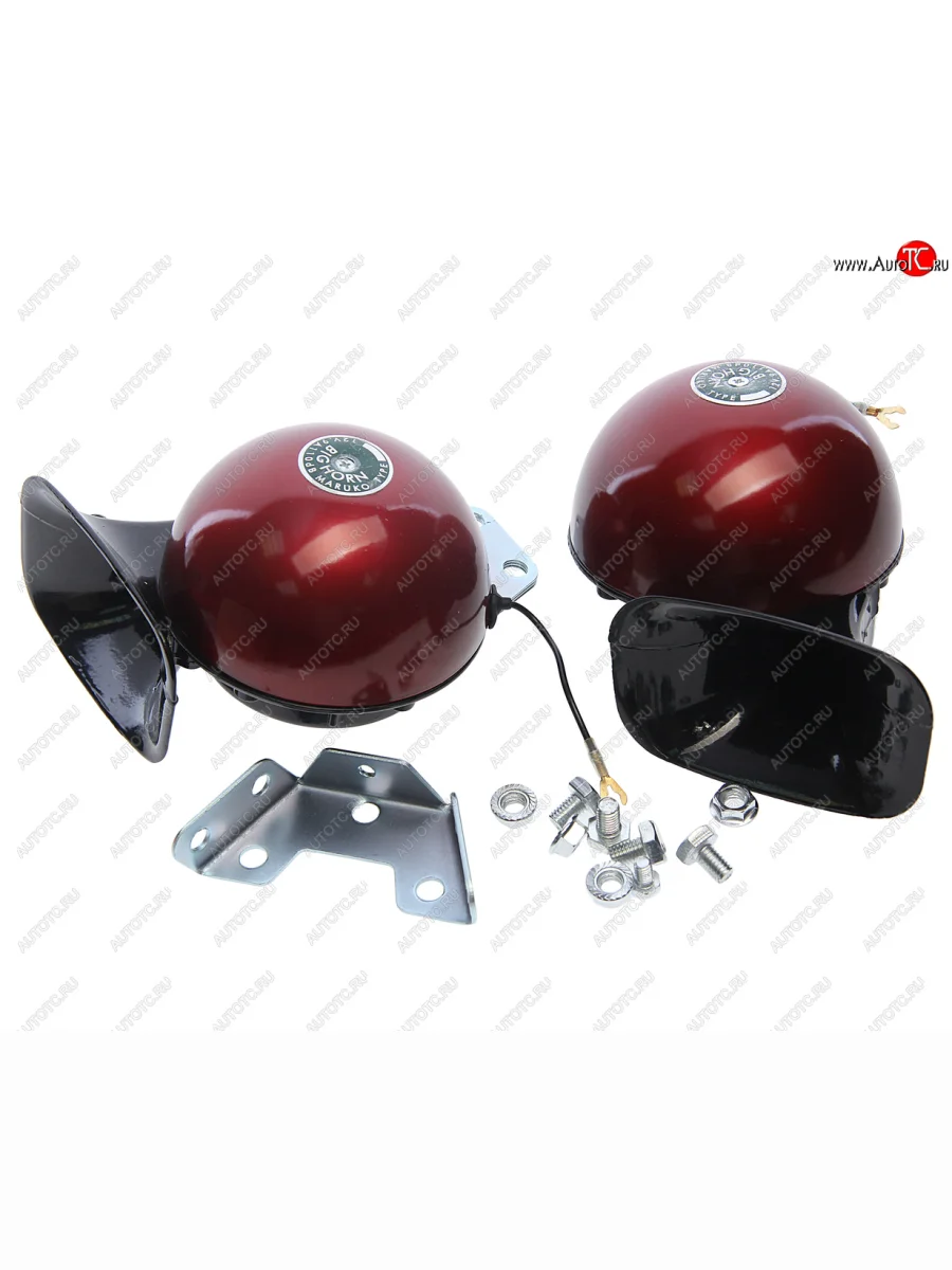 Сигнал звуковой 12V 430320Hz комплект 2шт. TORINO TORINO w-2033(2021) red с доставкой в г. Кемерово