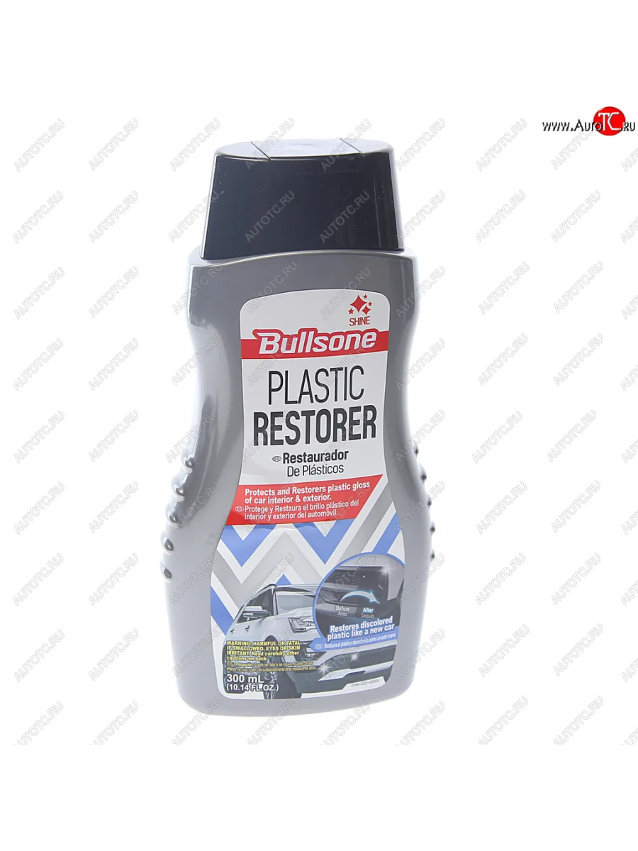 Полироль пластика восстановитель и защита 300мл BULLSONE BULLSONE wax-195-00004 с доставкой в г. Кемерово