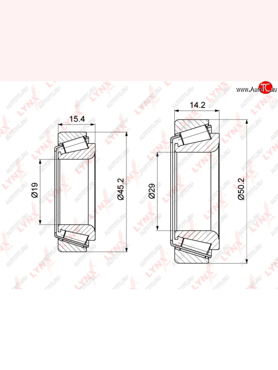 Подшипник ступицы VW Caddy (95-04) AUDI задней LYNX LYNX wb1276 с доставкой в г. Кемерово