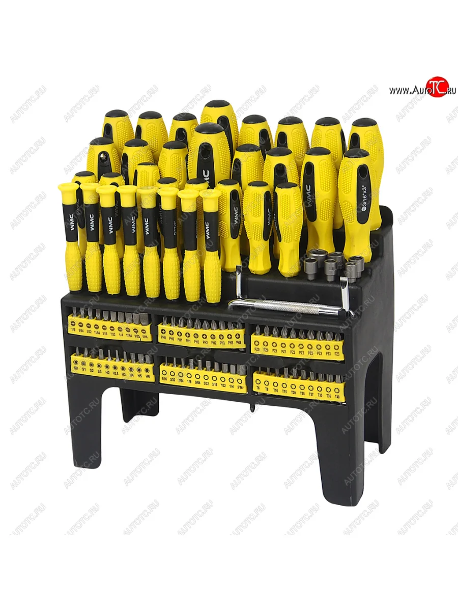 Набор инструментов 100 предметов (отвертки, биты) WMC TOOLS WMC TOOLS wmc-10100 с доставкой в г. Кемерово