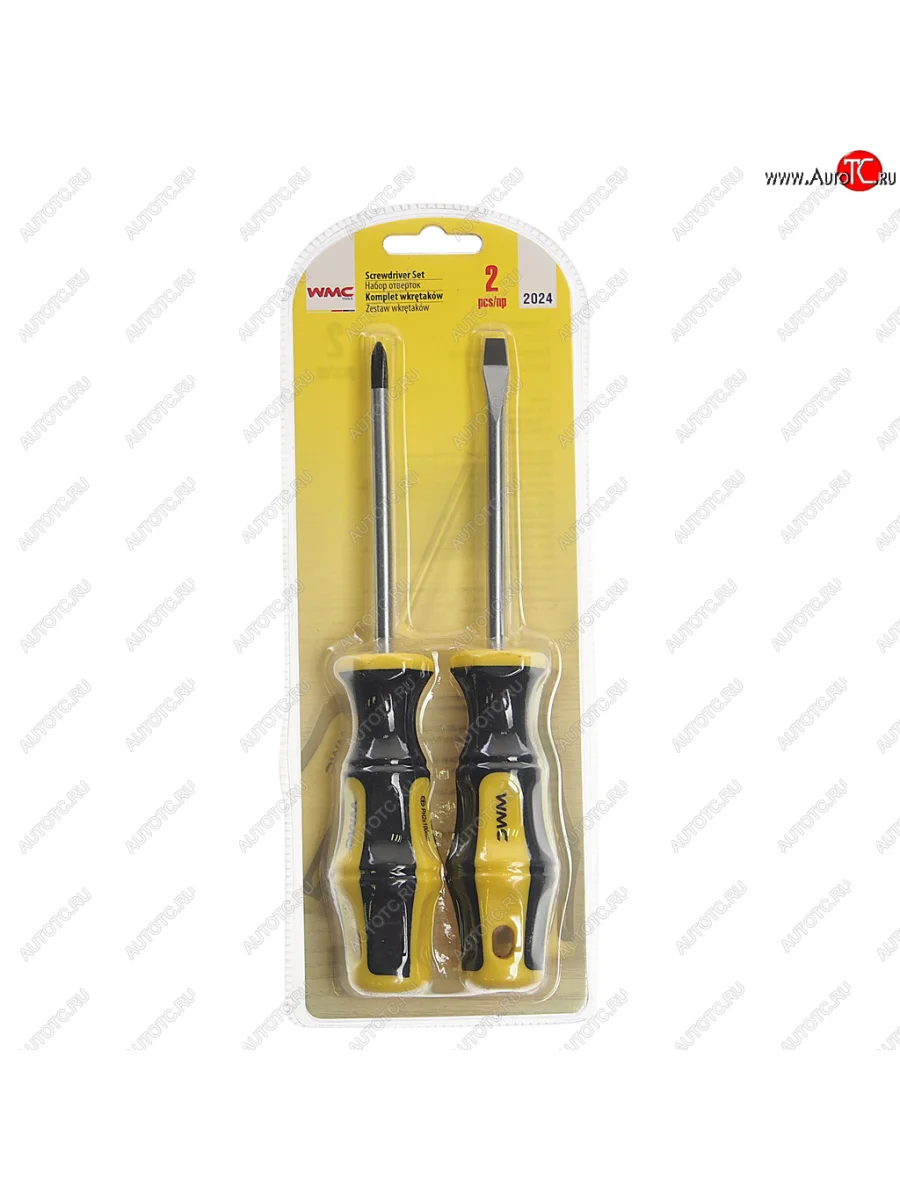 Набор отверток SL6х100м,PH2х100мм 2 предмета в блистере WMC TOOLS WMC TOOLS wmc-2024 с доставкой в г. Кемерово