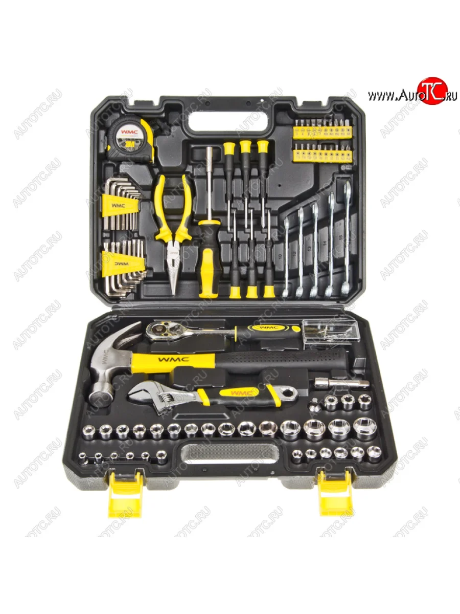 Набор инструментов 128 предметов слесарно-монтажный 14, 38 DR 4-21мм WMC TOOLS WMC TOOLS wmc-30128 с доставкой в г. Кемерово