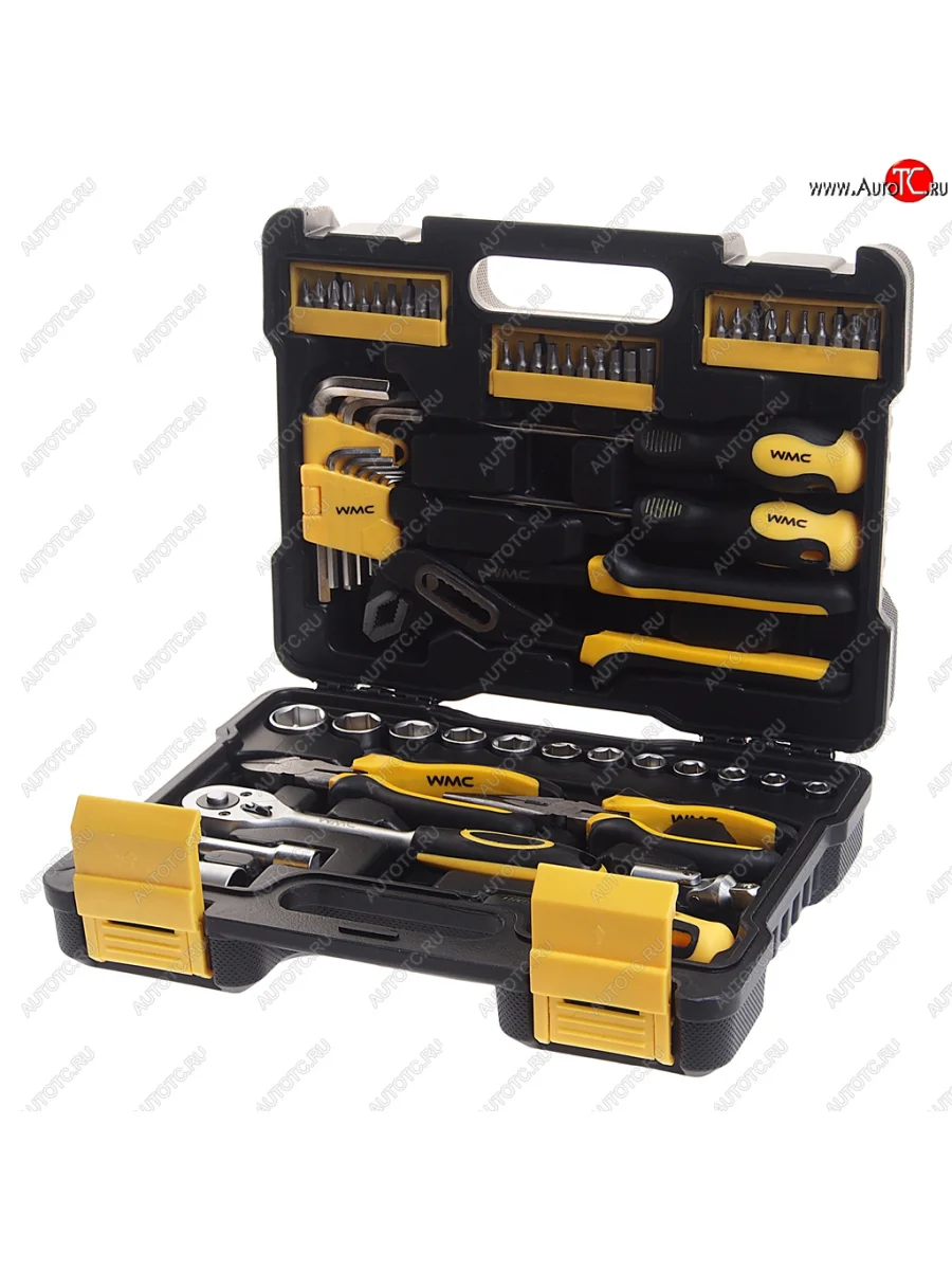 Набор инструментов 61 предмет слесарно-монтажный 3/8 DR 8-22мм WMC TOOLS WMC TOOLS wmc-3061 WMC TOOLS wmc-3061 с доставкой в г. Кемерово