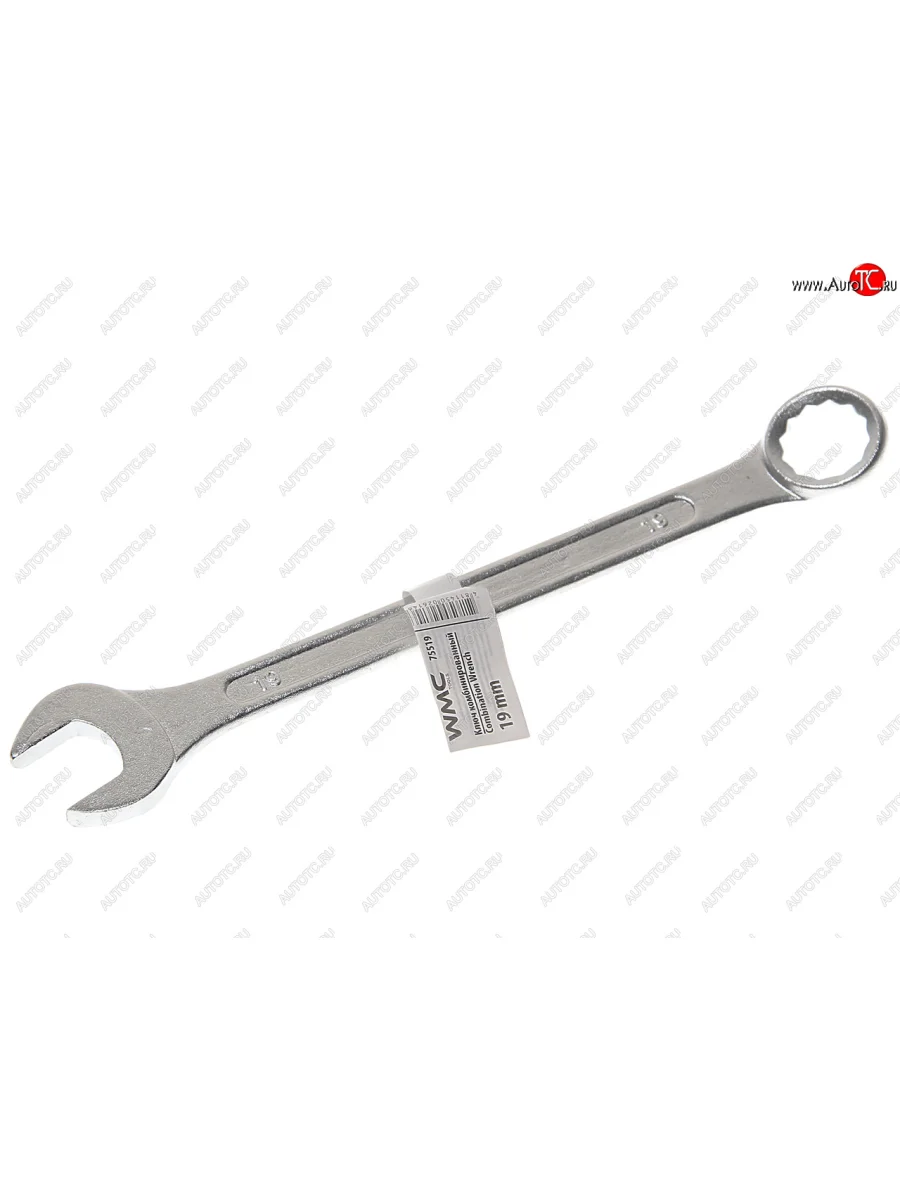 Ключ комбинированный 19мм 12-ти гранный прямой WMC TOOLS WMC TOOLS wmc-75519 с доставкой в г. Кемерово