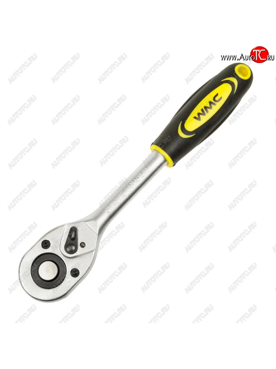 Ключ трещотка 12 24 зуба реверсивная с резиновой ручкой WMC TOOLS WMC TOOLS wmc-80245(80244) с доставкой в г. Кемерово