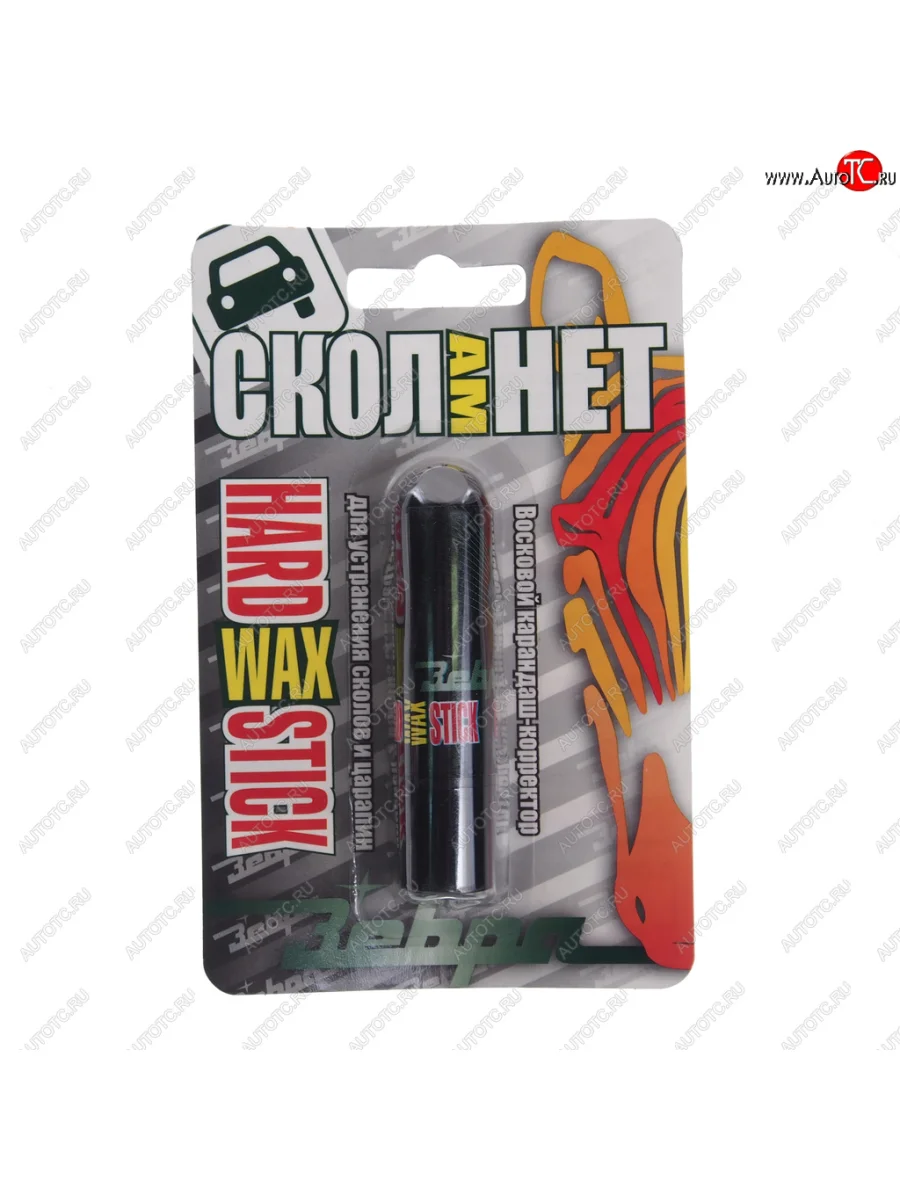 Карандаш восковой черный блистер HardWAX Stick ЗЕБРА ЗЕБРА z-1419 с доставкой в г. Кемерово