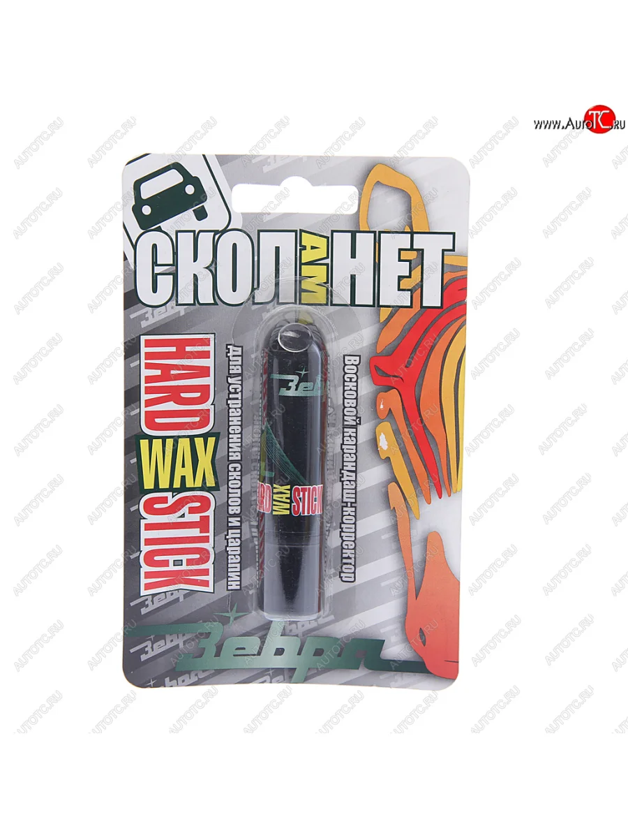Карандаш восковой синий блистер HardWAX Stick ЗЕБРА ЗЕБРА z-1440 с доставкой в г. Кемерово