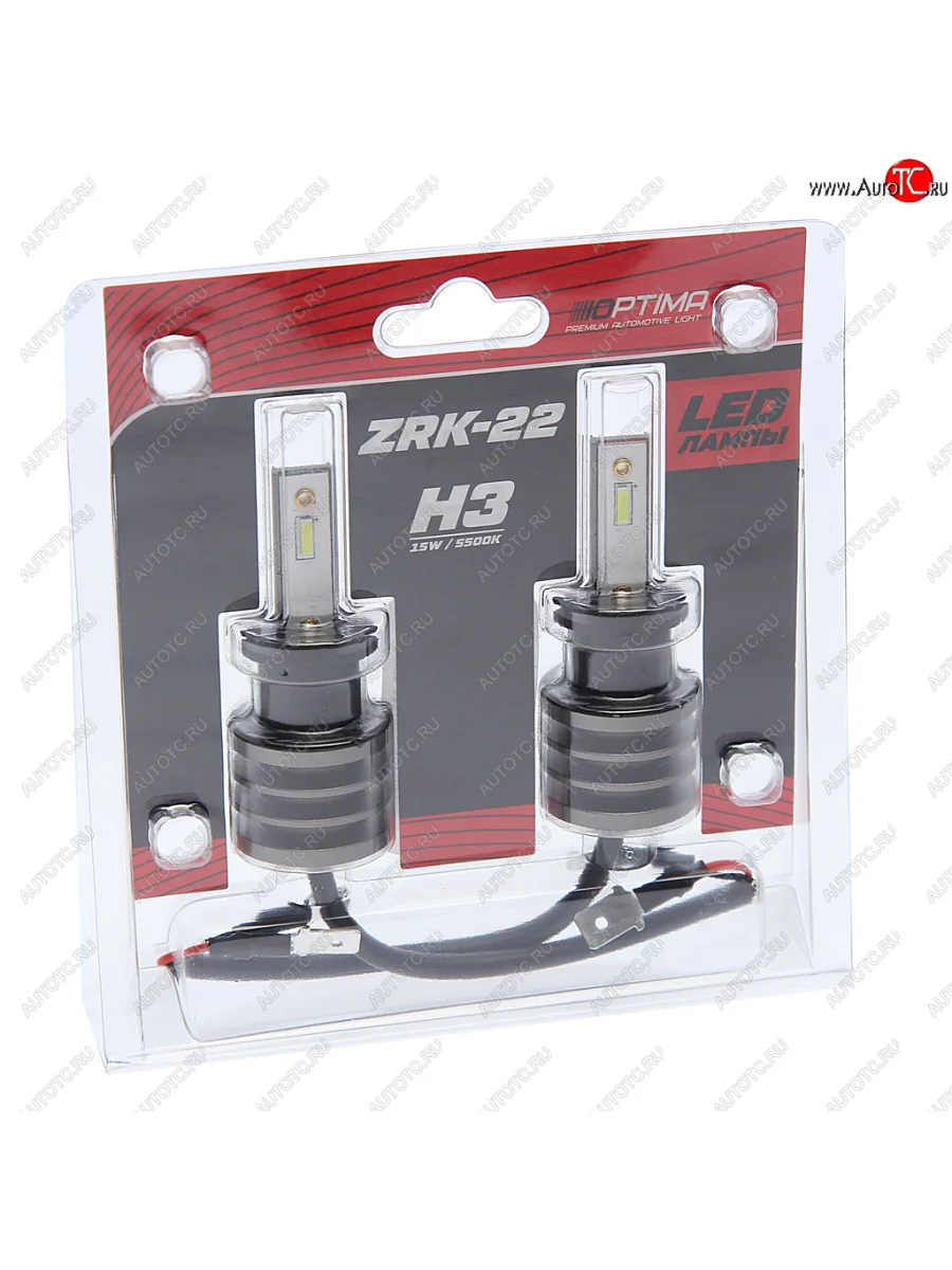 Лампа светодиодная 12V H3 РK22s (2шт.) OPTIMA OPTIMA z-h3 с доставкой в г. Кемерово