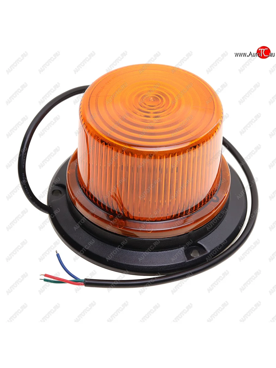 Маяк импульсный 1224V светодиодный стационарный желтый MEGAPOWER MEGAPOWER 370-34-004 с доставкой в г. Кемерово