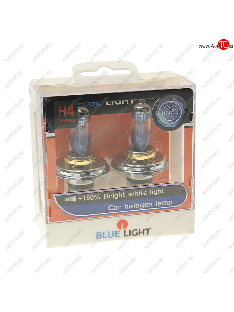 Лампа 12V H4 60/55W P43t 4500K бокс (2шт.) BLUELIGHT BLUELIGHT 8888771 BLUELIGHT 8888771 с доставкой в г. Кемерово