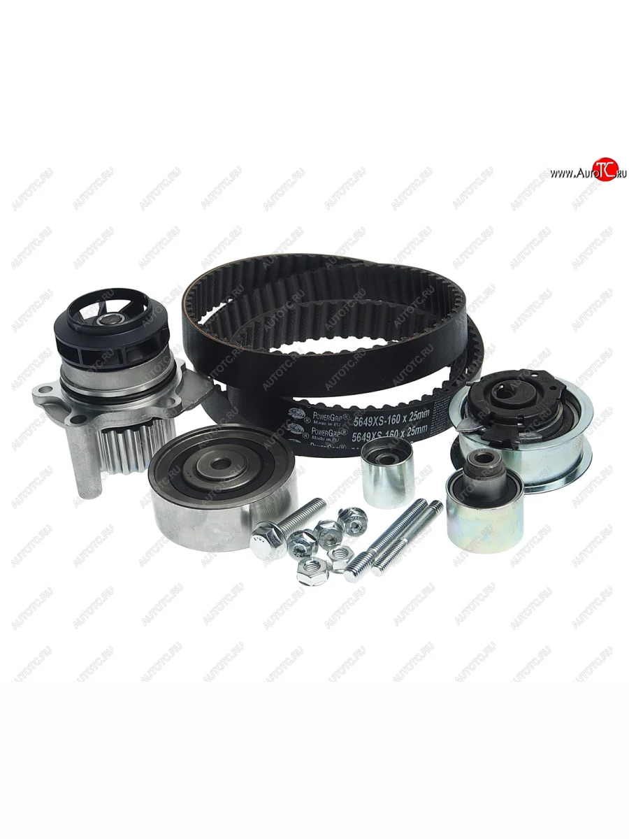 Комплект ГРМ VW AUDI SEAT SKODA (1.6 TDI2.0 TDI) с водяным насосом GATES GATES kp25649xs-1 с доставкой в г. Кемерово