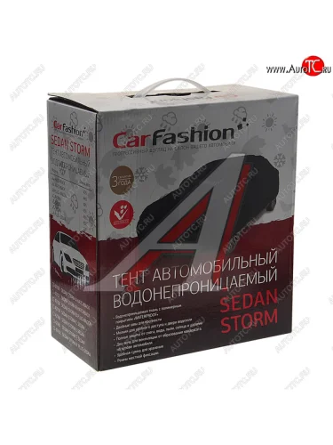 Тент на автомобиль (M) 440х185х120см черный CARFASHION CARFASHION 42157