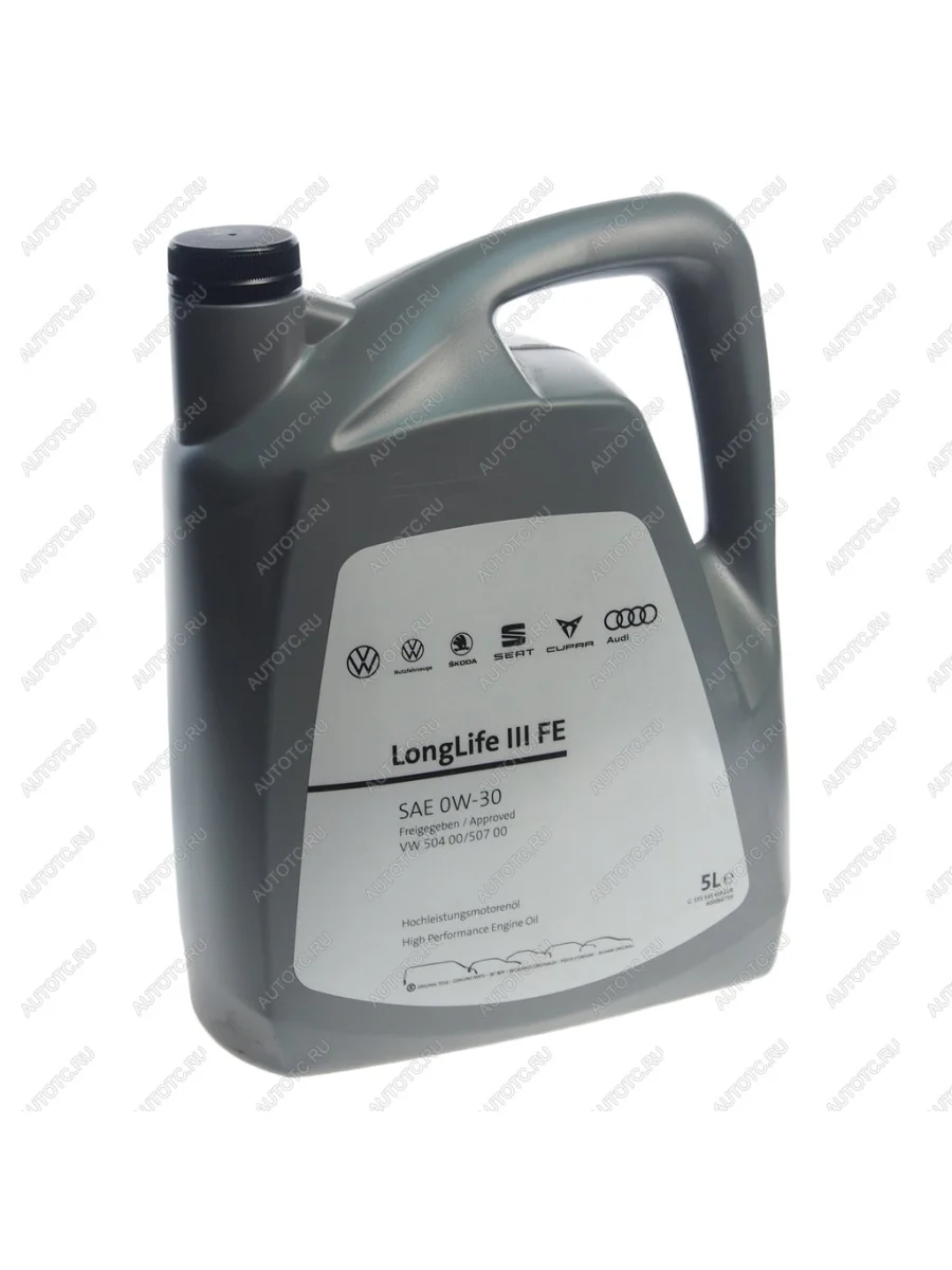 Масло моторное VAG 0W30 синт.5л LONG LIFE 3 (504.00507.00) (ЗАМЕНА НА GS55545M4) OE VAG gs55545m4eur с доставкой в г. Кемерово