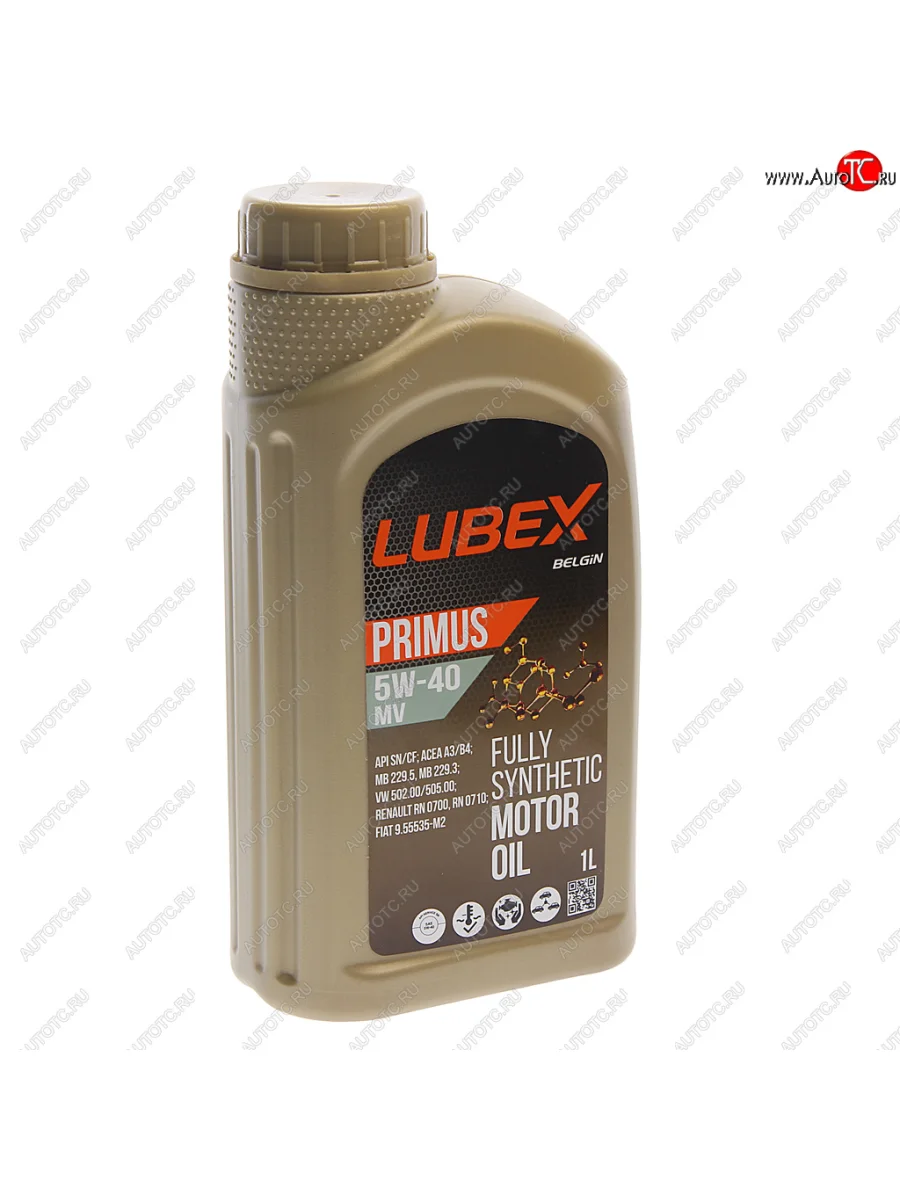 Масло моторное PRIMUS MV CFSN A3B4 5W40 синт.1л LUBEX LUBEX l034-1325-1201 с доставкой в г. Кемерово