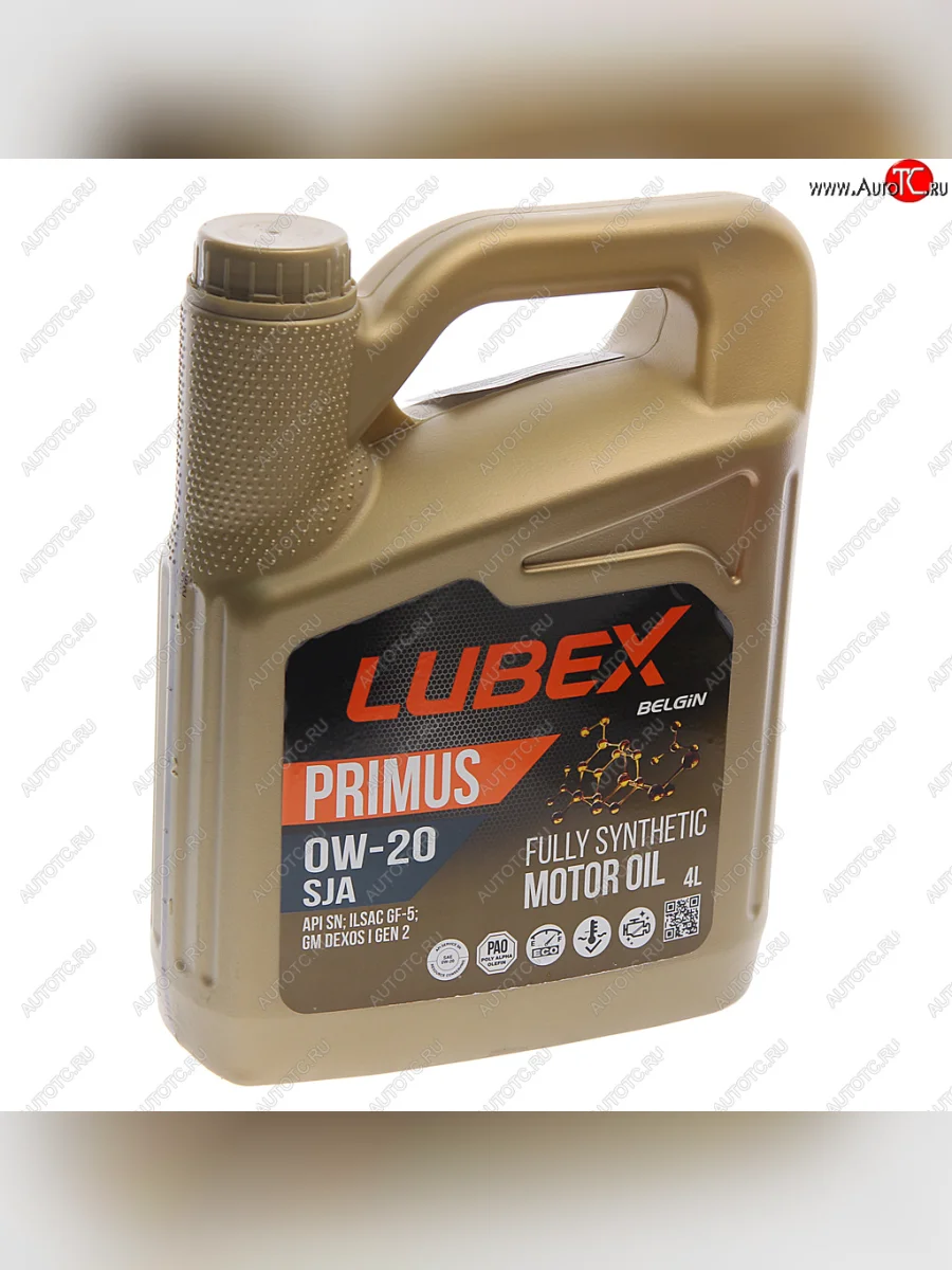 Масло моторное PRIMUS SJA SN+RC GF-5 0W20 синт.4л LUBEX LUBEX l034-1331-0404 с доставкой в г. Кемерово