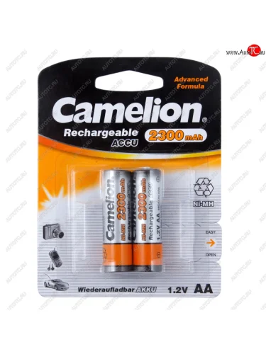Батарейка AA HR6 1.2V аккумулятор Ni-MH 2300mAh блистер (2шт.) CAMELION CAMELION c-230aakcбл