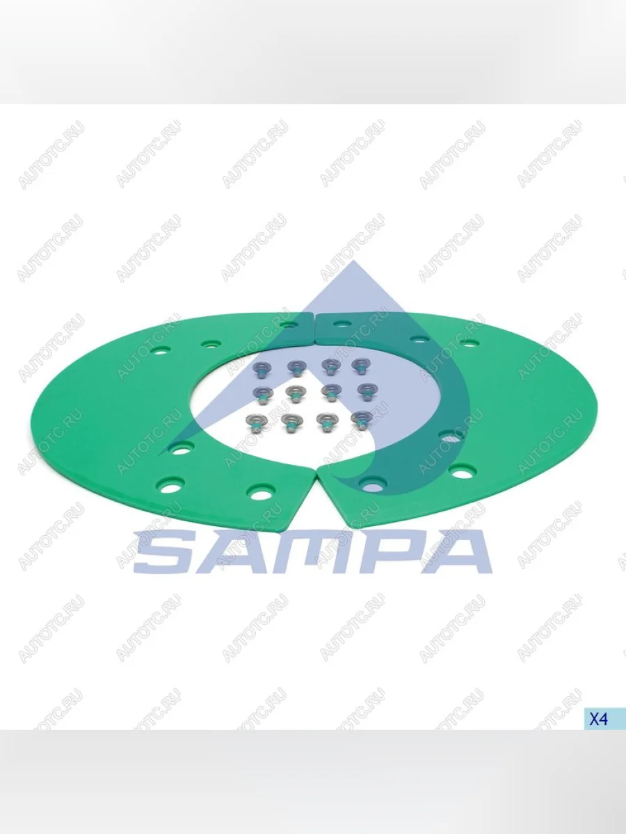 Ремкомплект седельного устройства (болт,пластина) SAMPA SAMPA 095.564 с доставкой в г. Кемерово