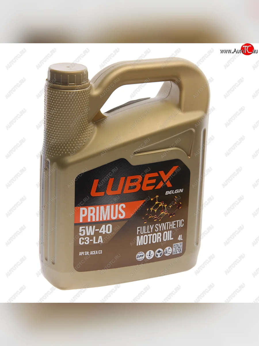 Масло моторное PRIMUS C3-LA SN C3 5W40 синт.4л LUBEX LUBEX l034-1297-0404 с доставкой в г. Кемерово