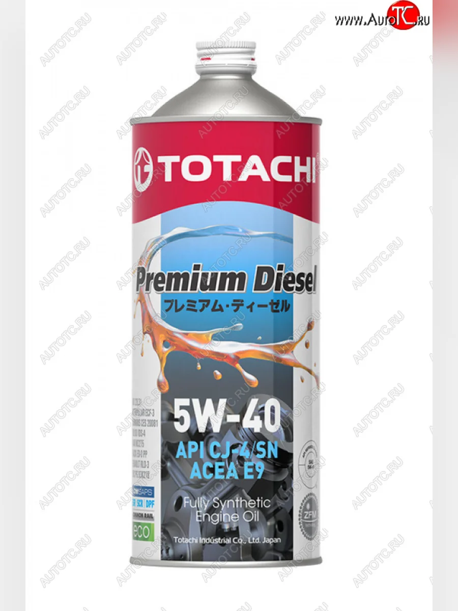 Масло дизельное PREMIUM DIESEL CJ-4E9SMA3B4 5W40 синт.1л TOTACHI TOTACHI 11701 с доставкой в г. Кемерово