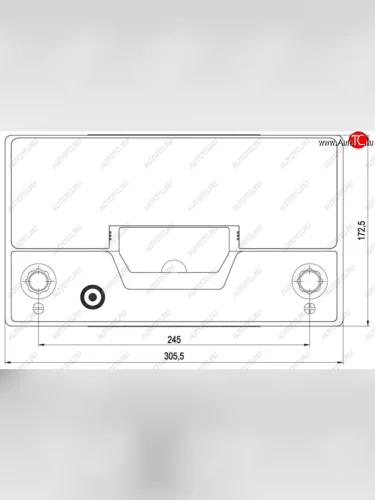Аккумулятор VOLTHOR Ultra 95Ач обратная полярность VOLTHOR 6ст95(0) 59518 d31