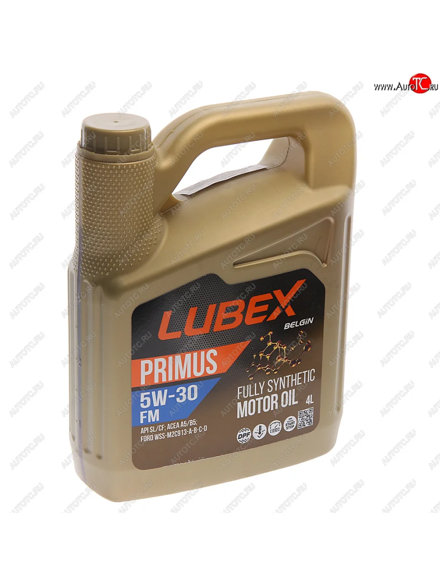 Масло моторное PRIMUS FM CFSL A5B5 5W30 синт.4л LUBEX LUBEX l034-1315-0404 с доставкой в г. Кемерово