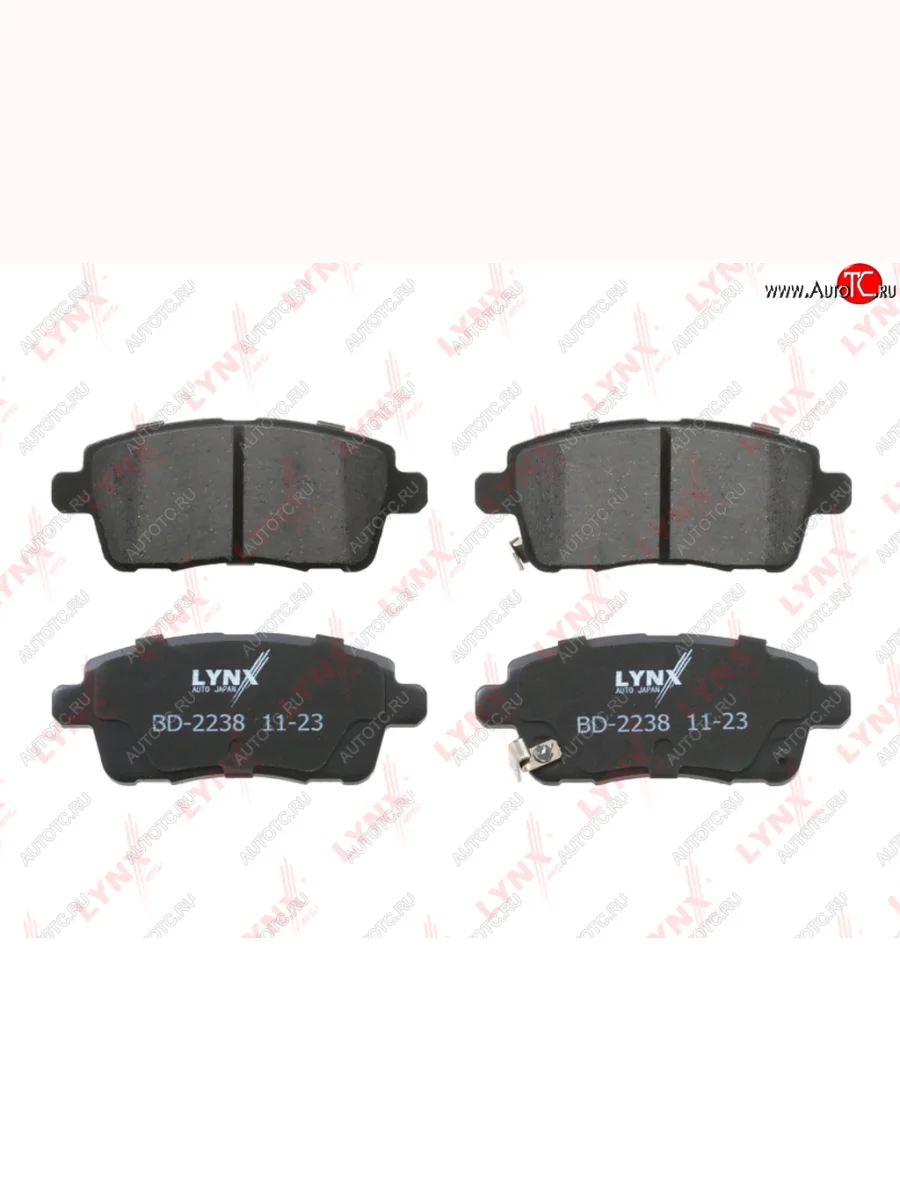 Колодки тормозные CHERY Tiggo 7 (20-) EXEED LX (22-) задние (4шт.) LYNX LYNX bd2238  с доставкой в г. Кемерово