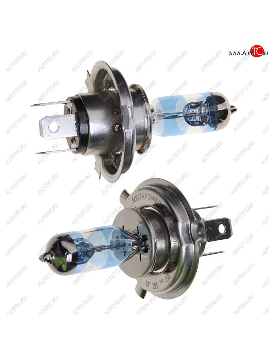 Лампа 12V H4 6055W P43t +120% бокс (2шт.) MEGAPOWER MEGAPOWER 370-33-018 с доставкой в г. Кемерово