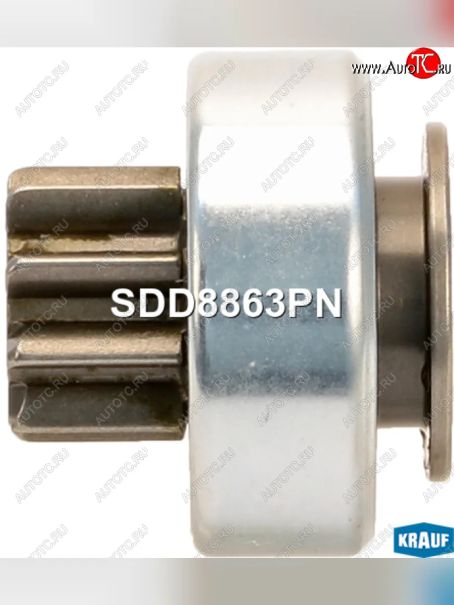 Привод стартера CHEVROLET Rezzo,Tacuma (00-) 1.6 (A16DMS), OPEL Astra G (97-00) 1.8 (X18XE1) KRAUF KRAUF sdd8863pn с доставкой в г. Кемерово