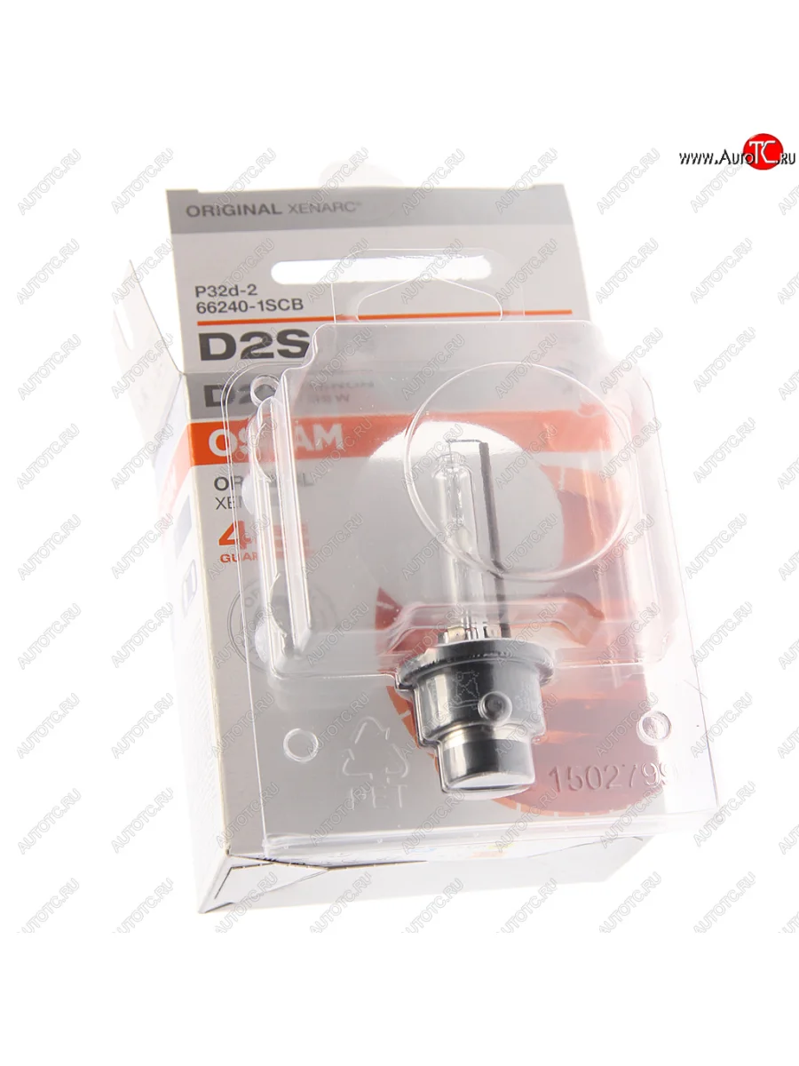 Лампа ксеноновая D2S 35W P32d-2 4100K 85V 3200лм блистер (1шт.) Original OSRAM OSRAM 66240-scb с доставкой в г. Кемерово